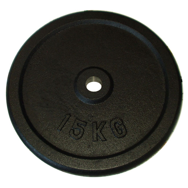 Liatinové kotúče (závažia) pre činky 15 kg - 30 mm
