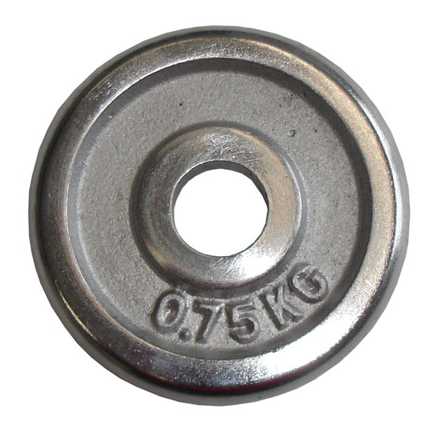 Chrómový kotúč (závažie) pre činky 0,75 kg - 30 mm