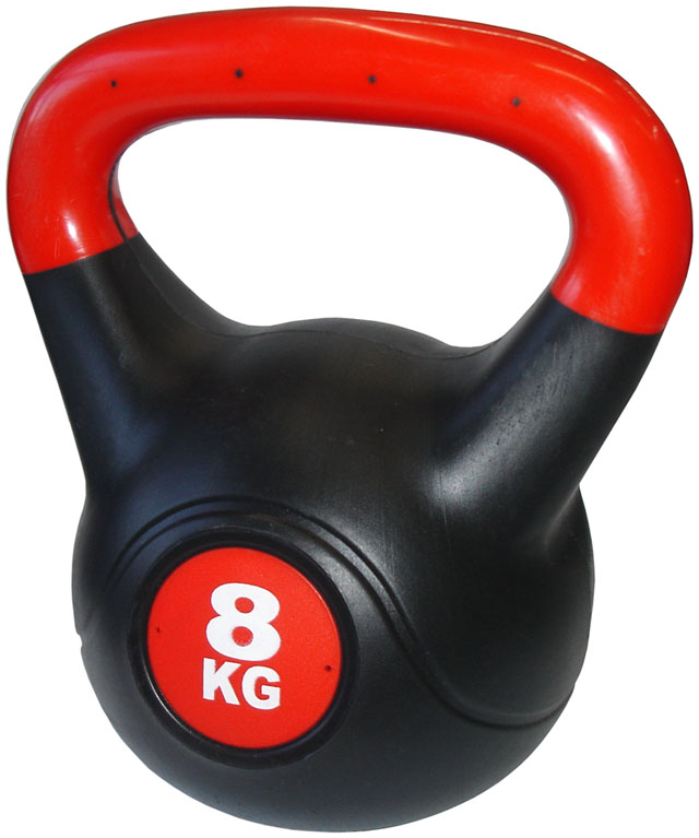 Kettlebell s cementovou náplňou 8 kg