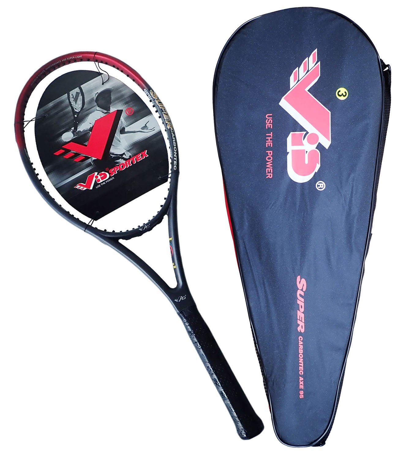 Tenisová raketa VIS Carbontech AXE 95 G2428/3-4