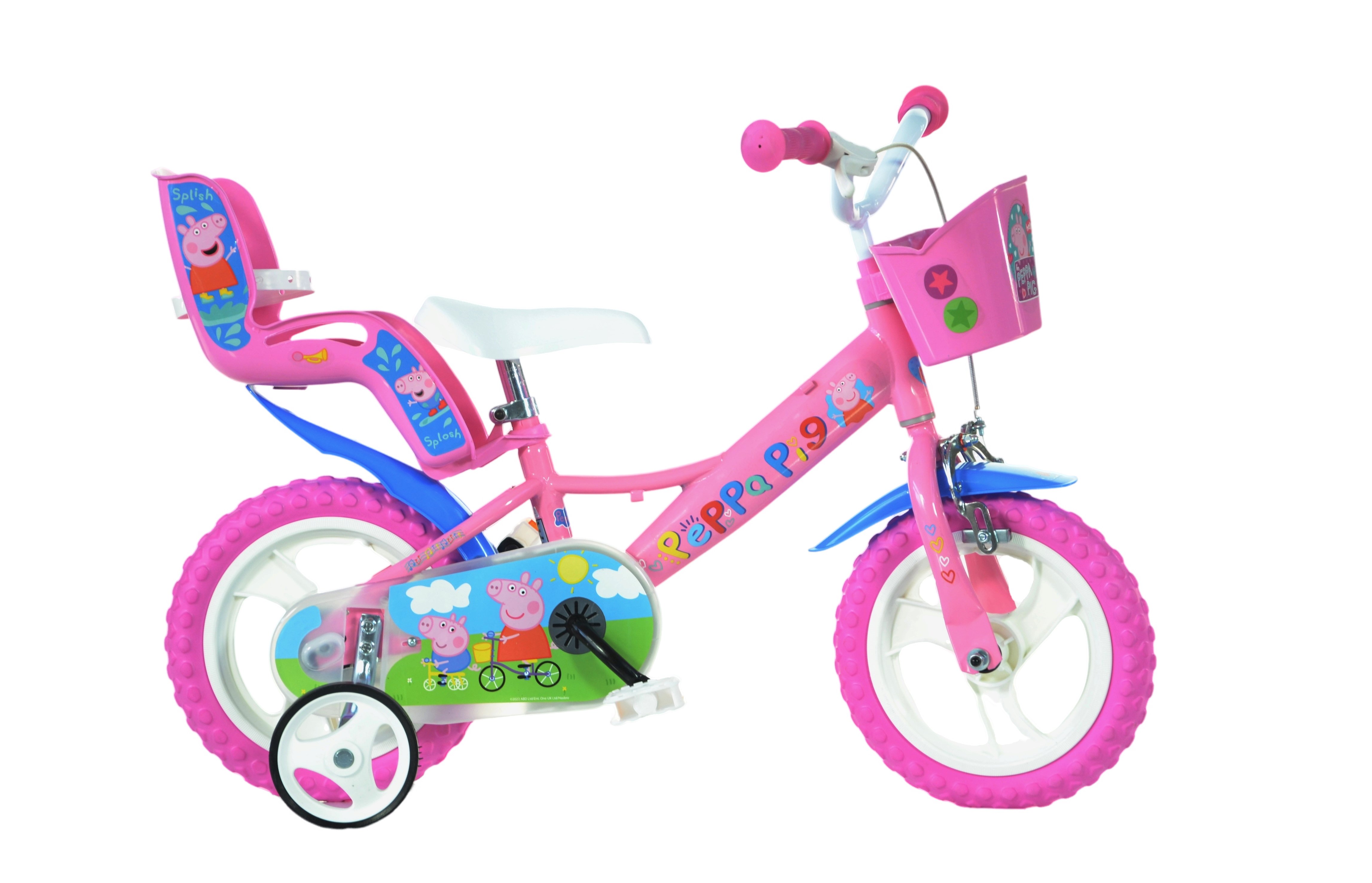 Dievčenský bicykel 12" s príslušenstvom PEPPA PIG