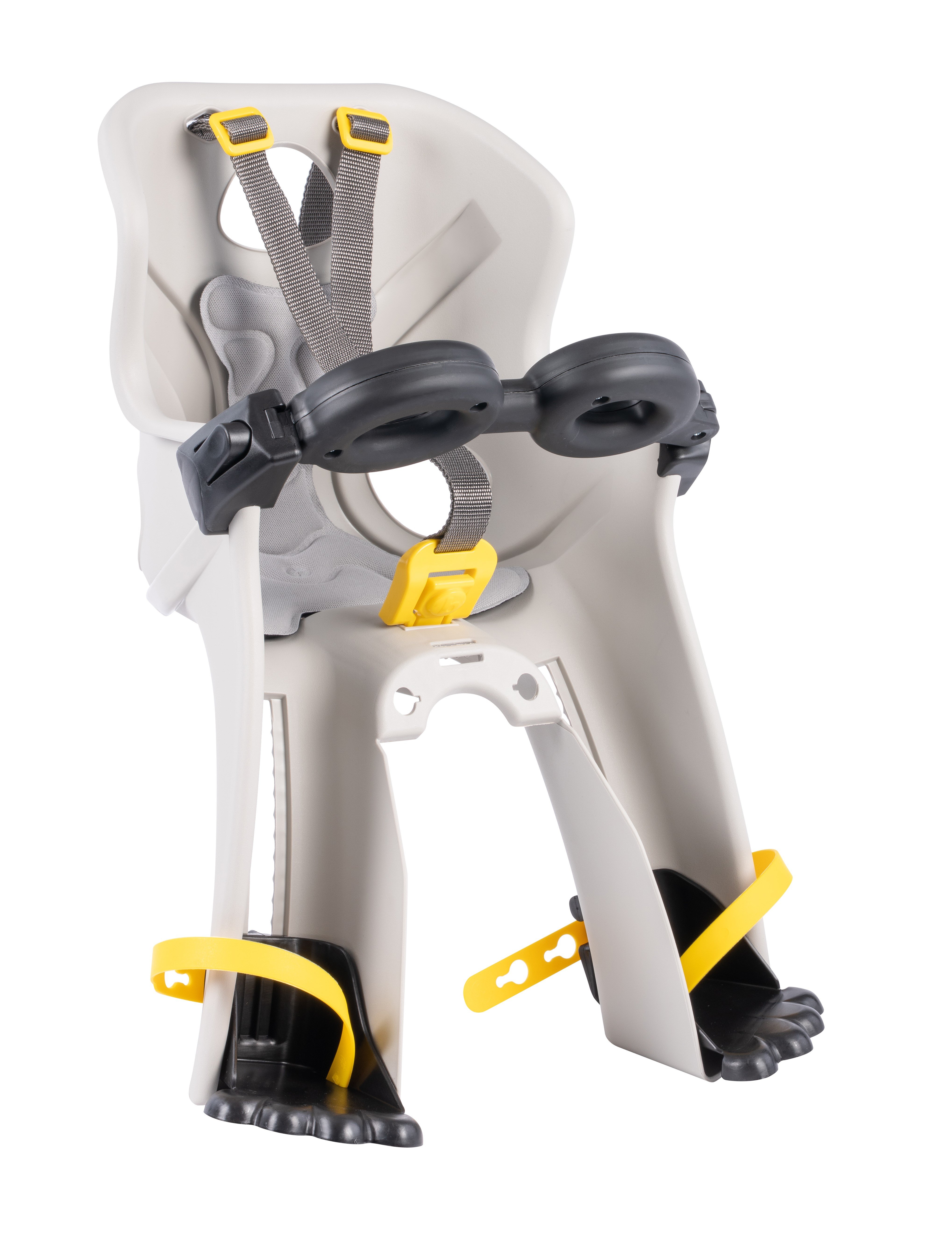 BELLELLI FRECCIA Detská cyklosedačka B-FIX, hodvábne sivá