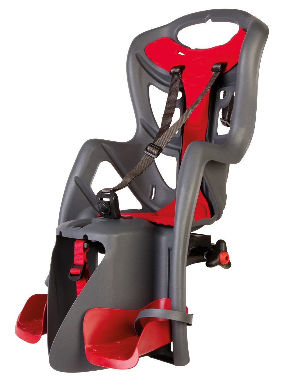 BELLELLI PEPE Detská cyklosedačka, montáž na zadný nosič, sivá