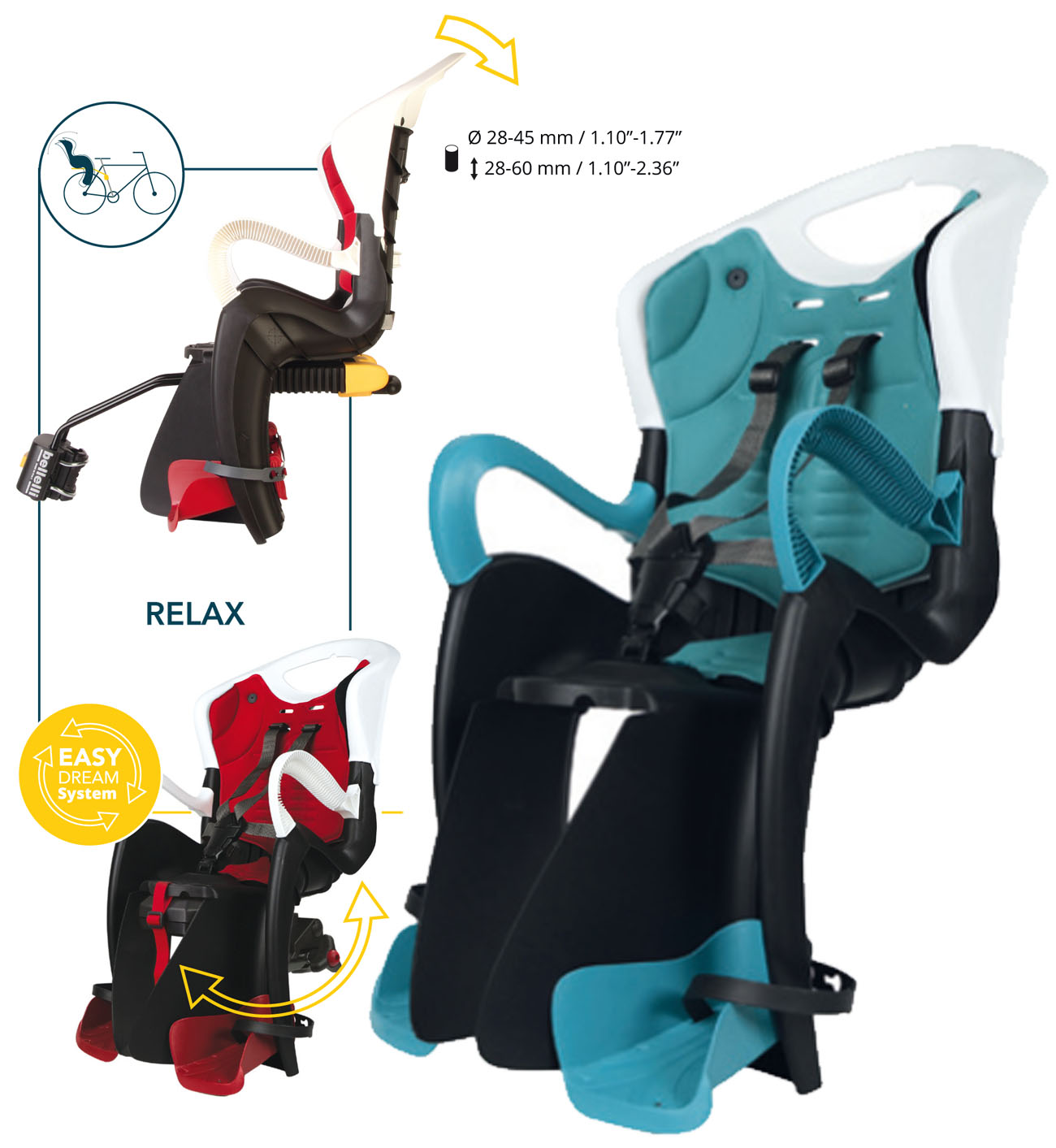 Bellelli - Relaxačné sedadlo TIGER s upínaním B-FIX zelené