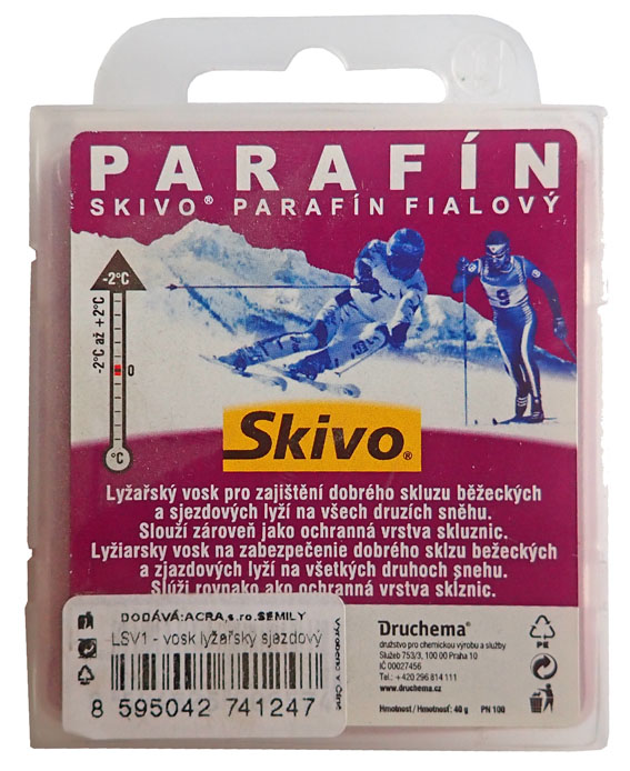 ACRA LSV1-F Skivo - zjazdový vosk - fialový