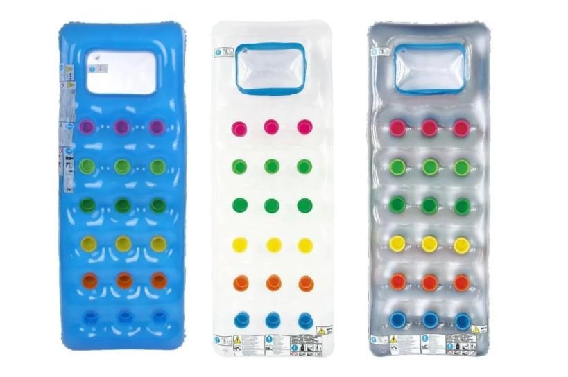 Nafukovacie lehátko SunClub s 18 otvormi 173x63x18cm