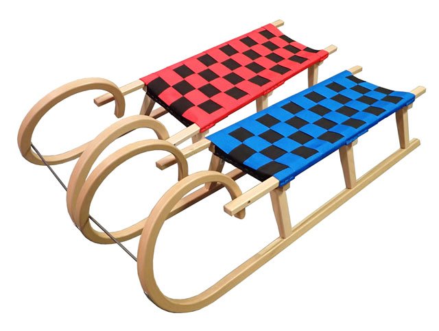 Acra 125cm drevené sane A2042- rohy