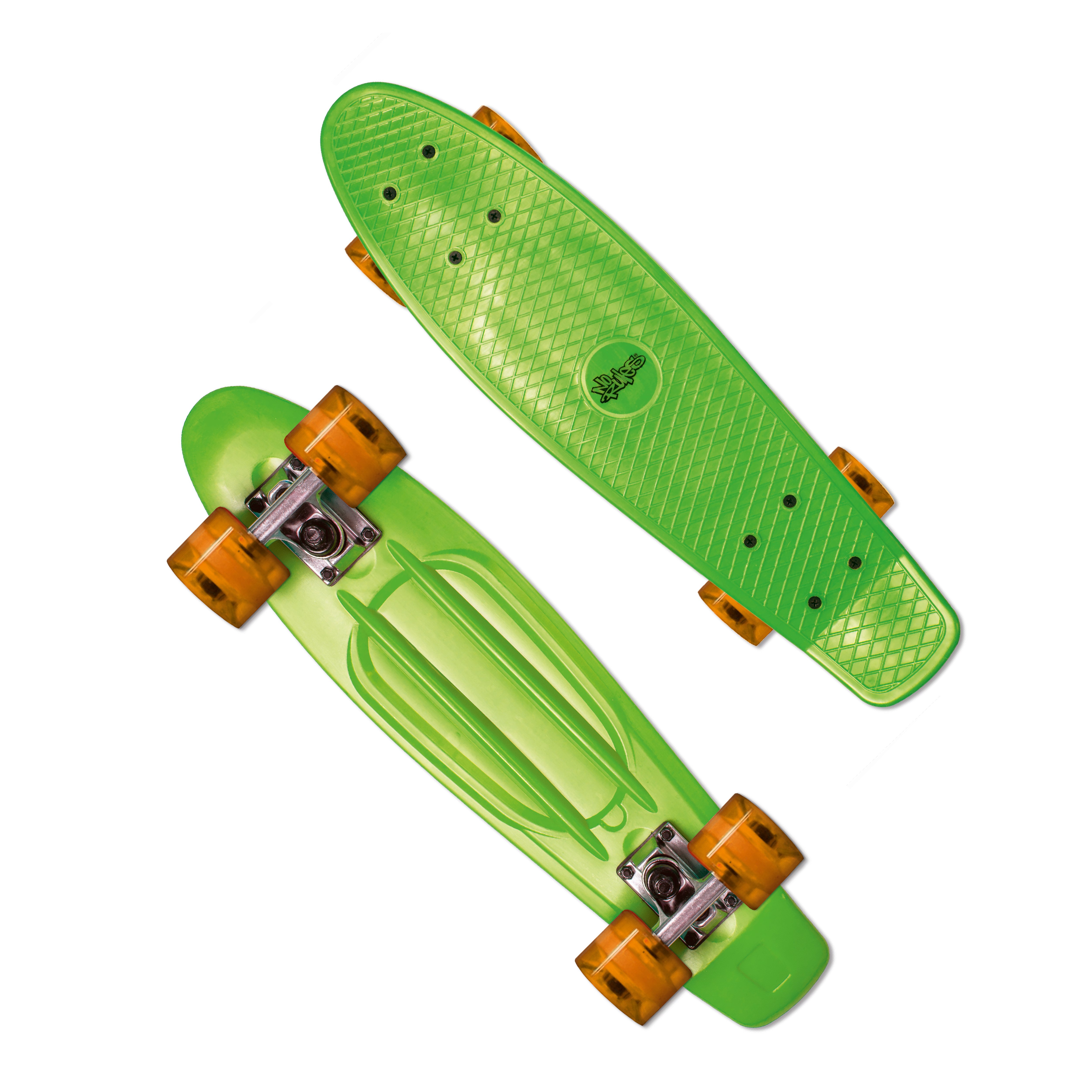 Muuwmi NoRules Skateboard ABEC 5 FUN green orange