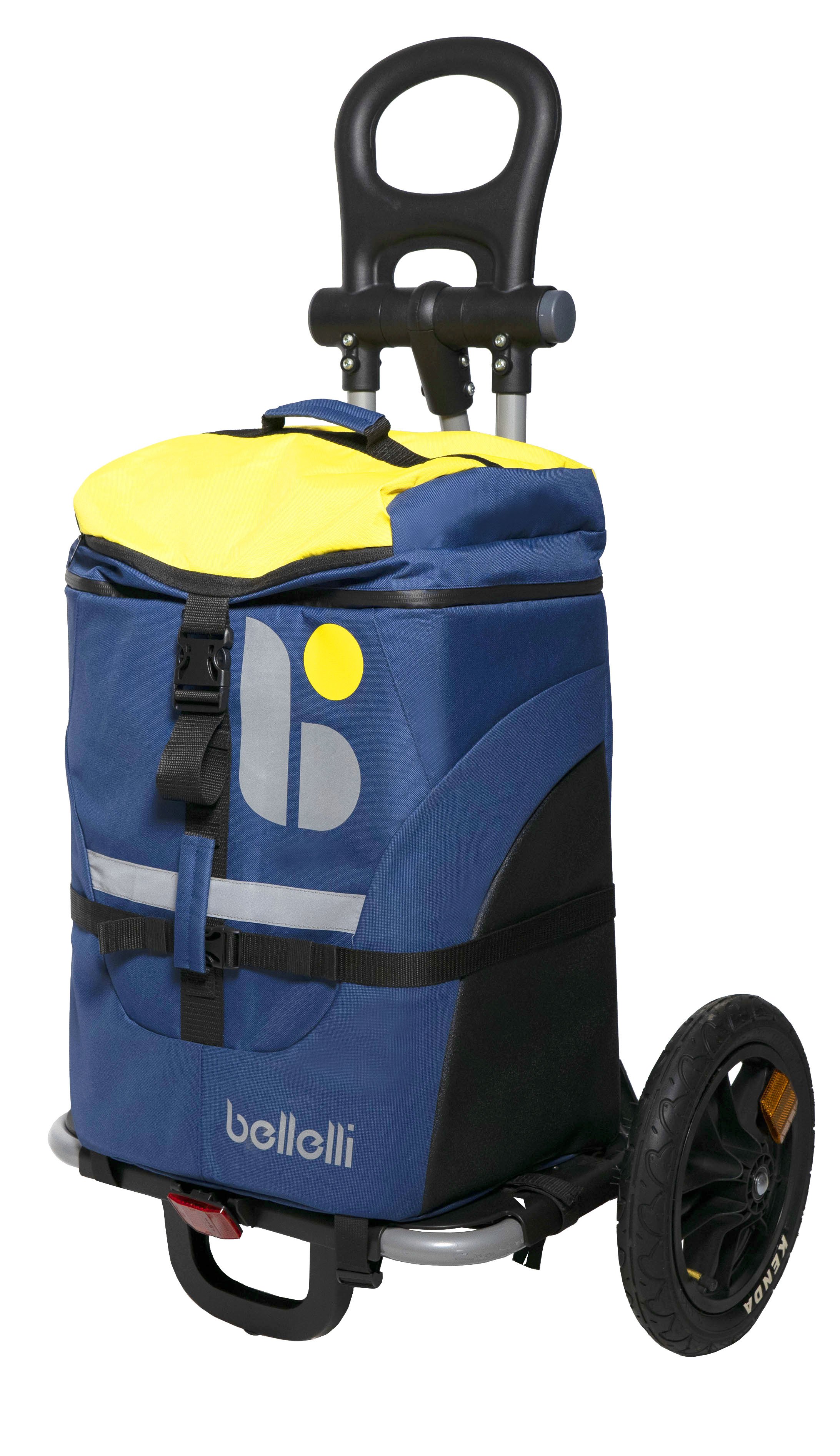 BELLELLI B-TOURIST nákupný vozík na bicykli 2v1, modrý