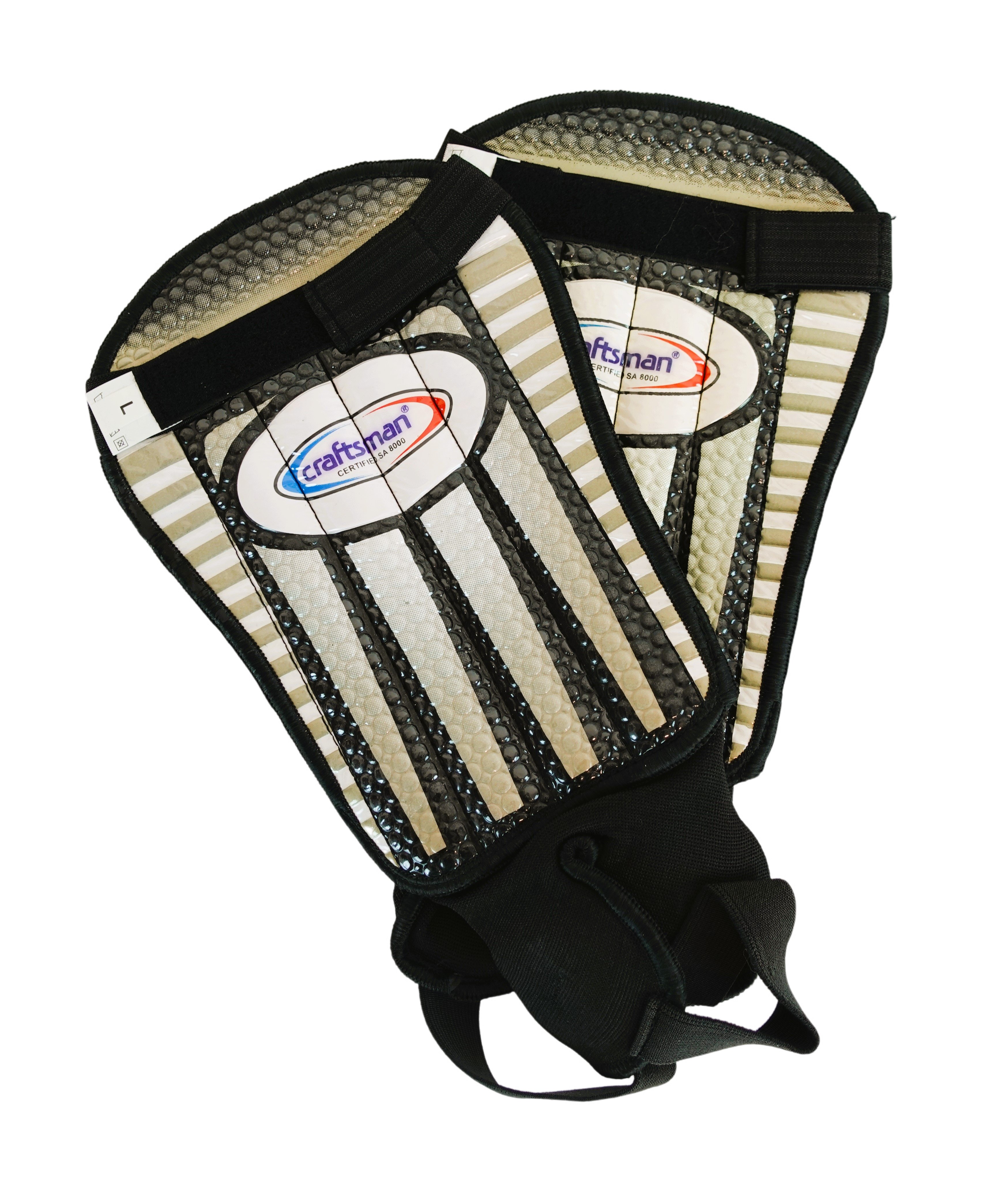 Futbalové chrániče holení F9101 veľkosť. L biela