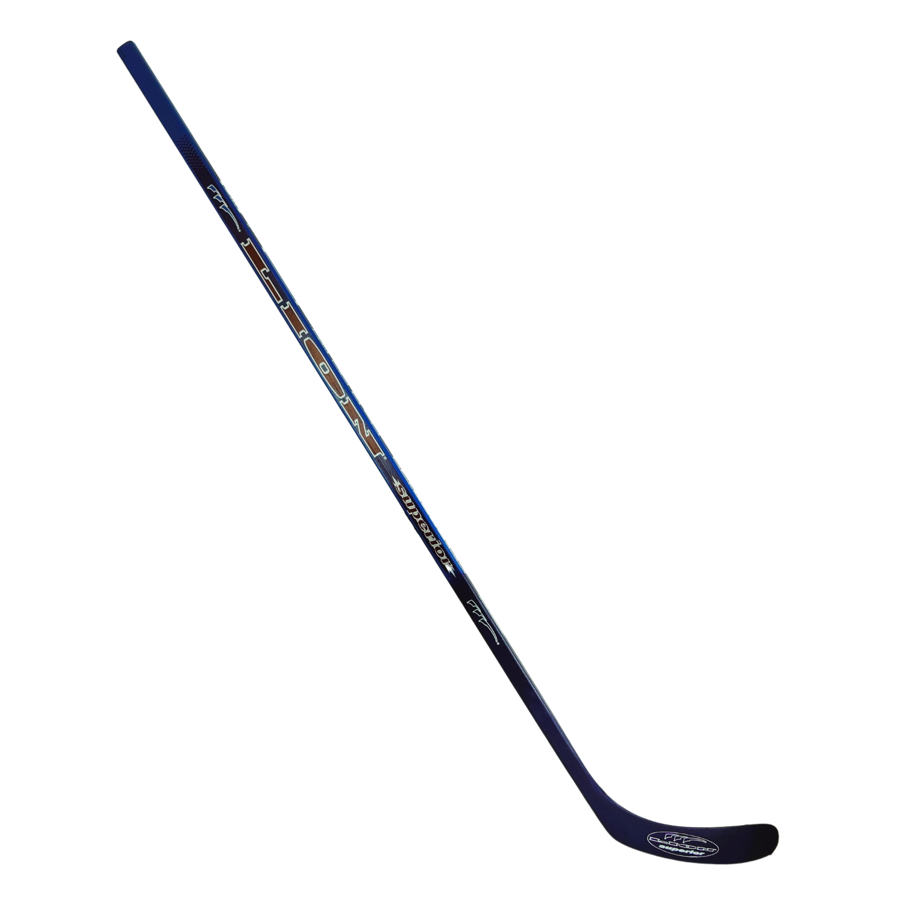 Hokejka 147cm, drevo, laminátová pravá - modrá