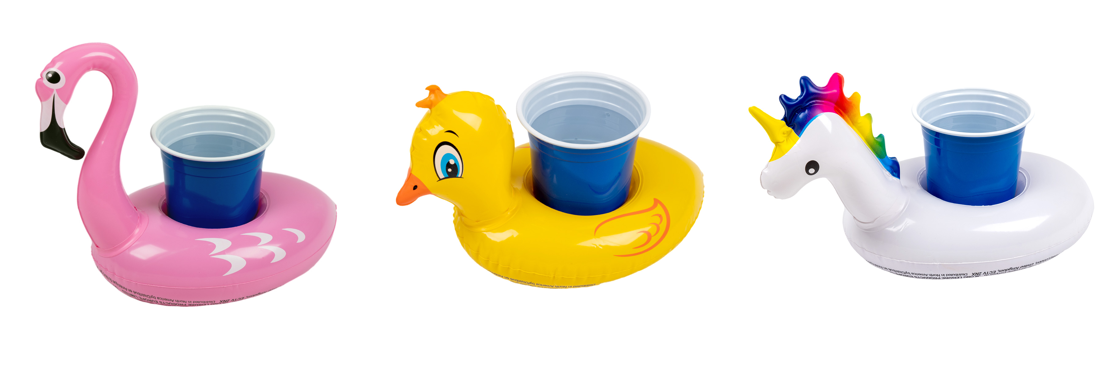 SUN CLUB Nafukovací držiak na nápoje, vzory MIX