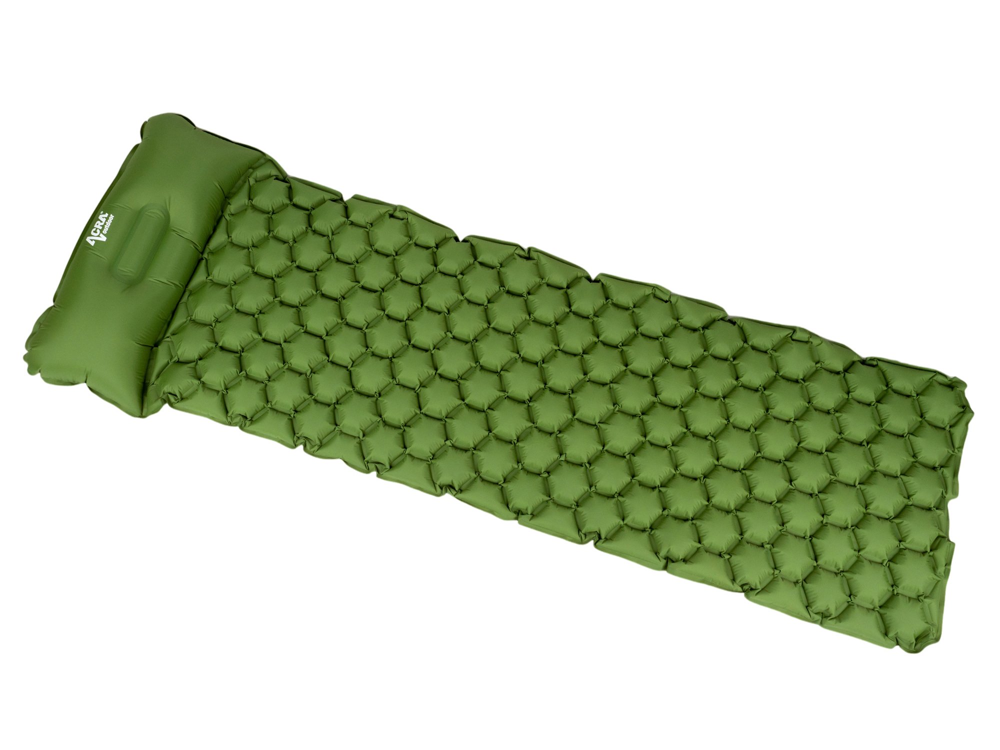 ACRA L140CL nafukovací matrac s vankúšom zelený 5cm