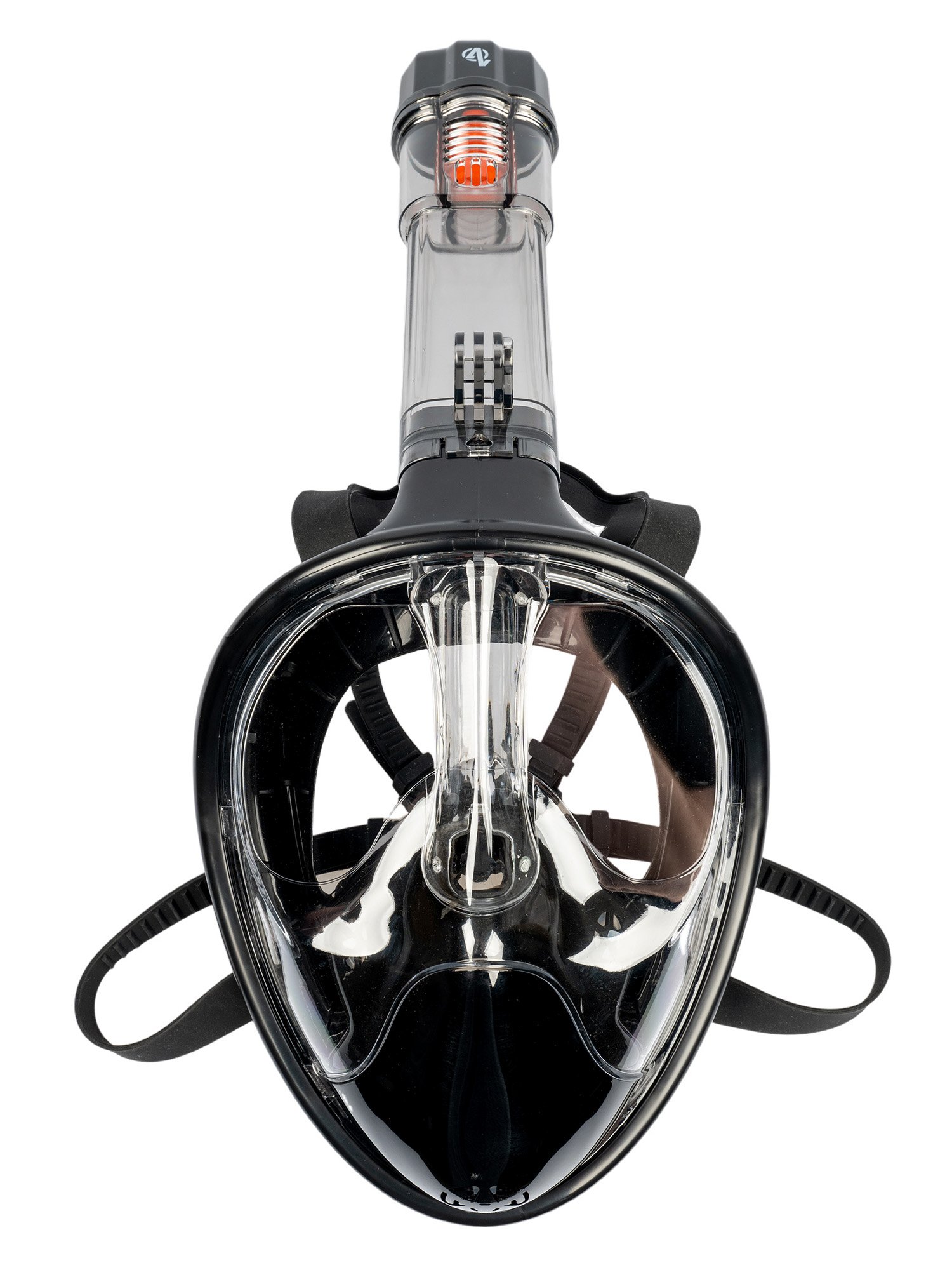 Šnorchlovacia maska, čierna, celoobličajová, veľkosť S/M