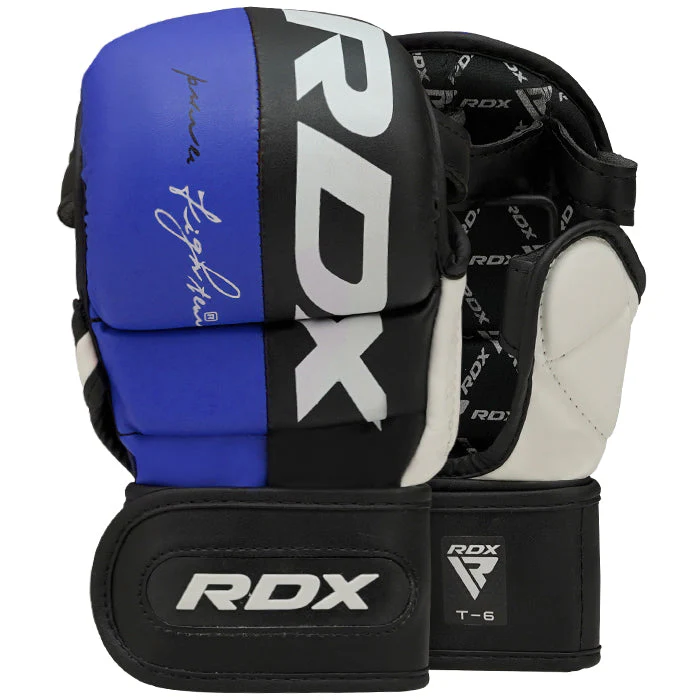 RDX Sparingové rukavice T6 REX MMA modré M