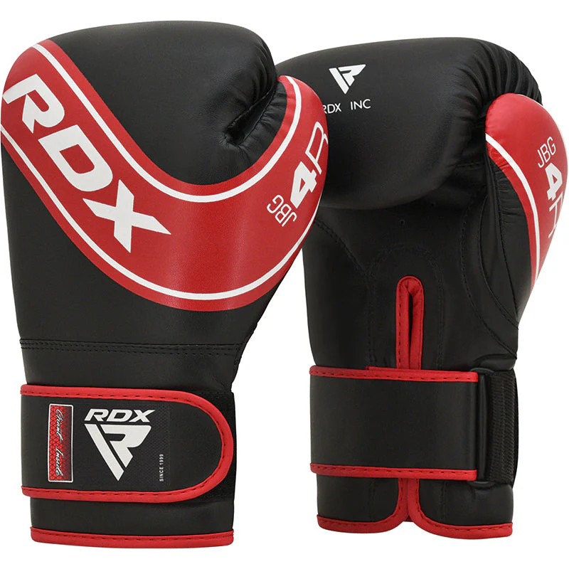 RDX Detské boxerské rukavice 4B Robo, červeno-čierne, 4 oz