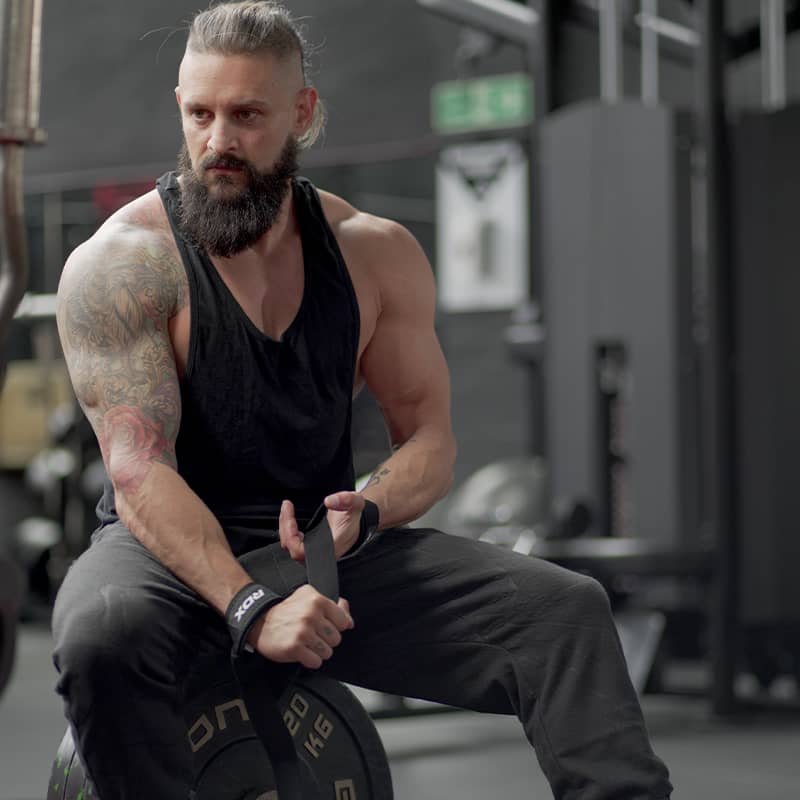 Zápästné popruhy RDX W1 čierne