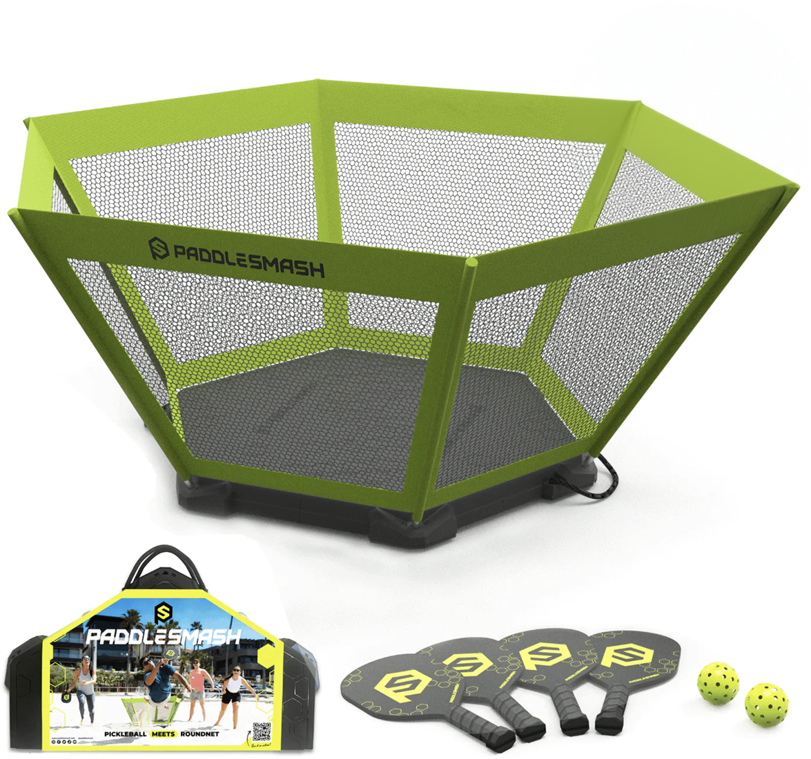Sada PaddleSmash - 4 rakety, herné pole, 2 loptičky