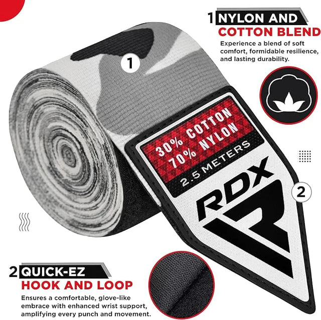 OBALY NA RUKY 2,5 METRA KAMUFLÁŽ SIVÁ