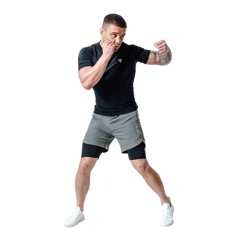 T16 Kompresné šortky MMA 2 v 1