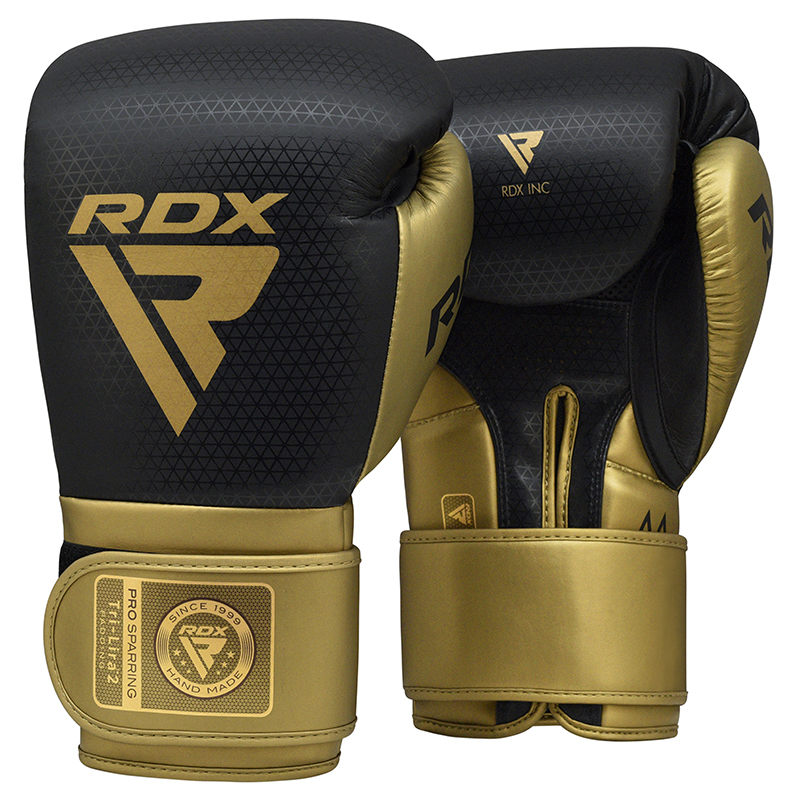 RDX L2 Mark Pro boxerské rukavice s háčikom a slučkou čierna / zlatá