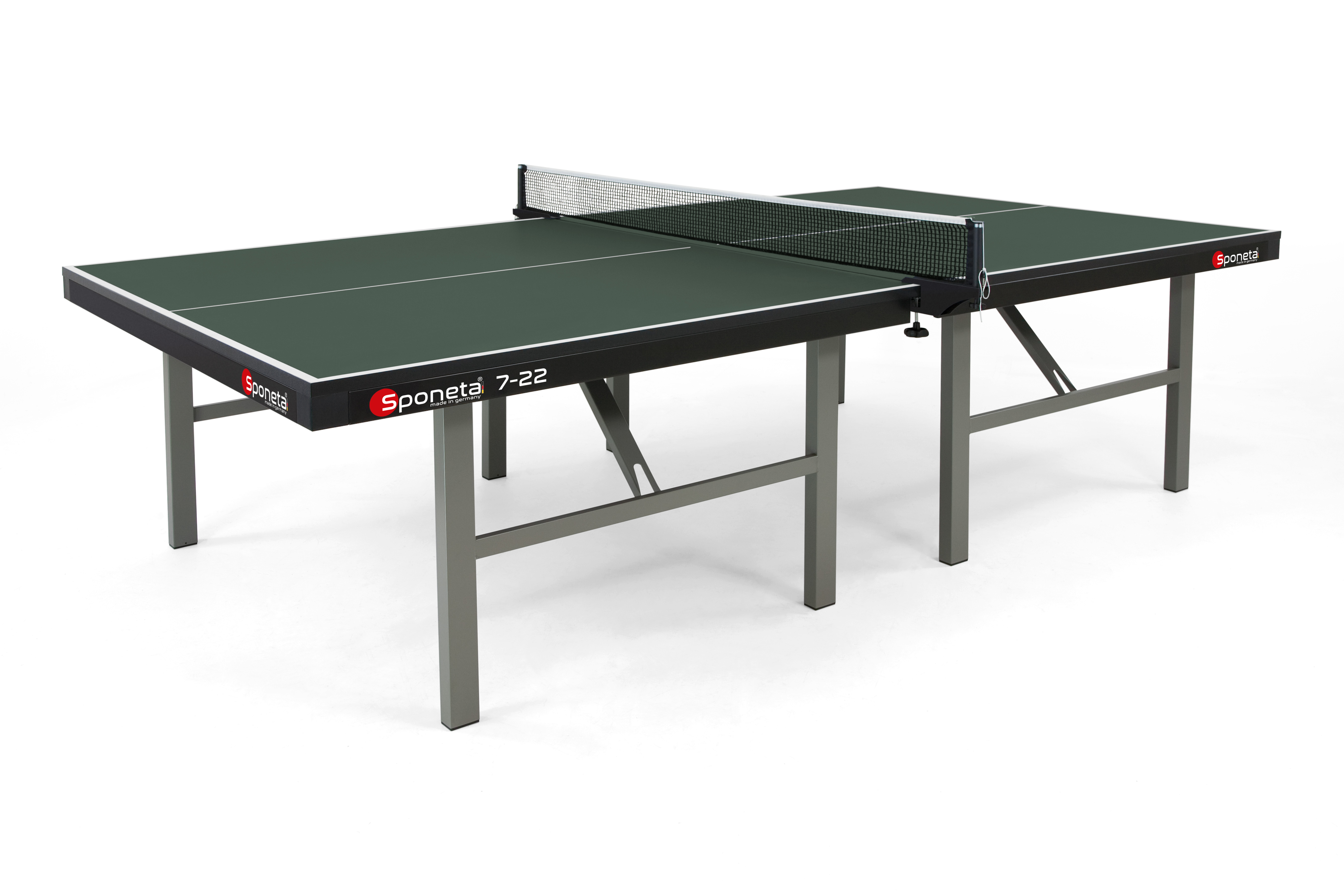 Stôl na stolný tenis Sponeta S7-22i pre súťaže, farba zelená