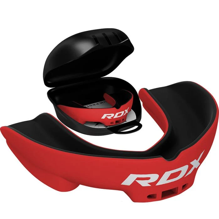 RDX 3w Chránič zubov pre DOSPELÝCH, čierno-červený